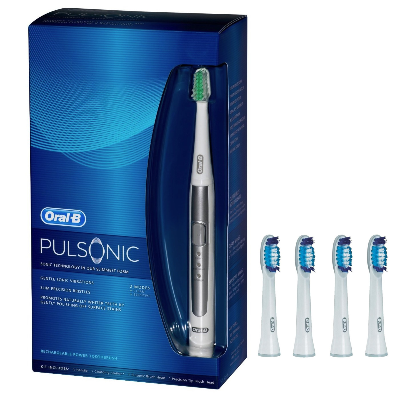 Opzetborstels compatible Oral-B Braun Pulsonic